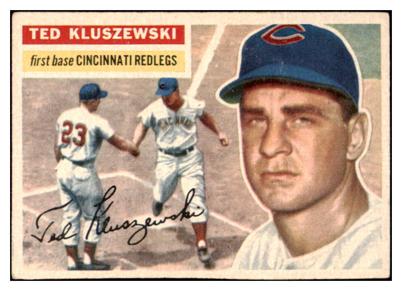 1956 Topps Baseball #025 Ted Kluszewski Reds VG-EX White 480322