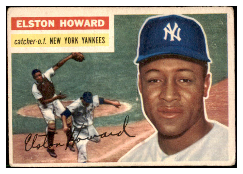 1956 Topps Baseball #208 Elston Howard Yankees EX 480328