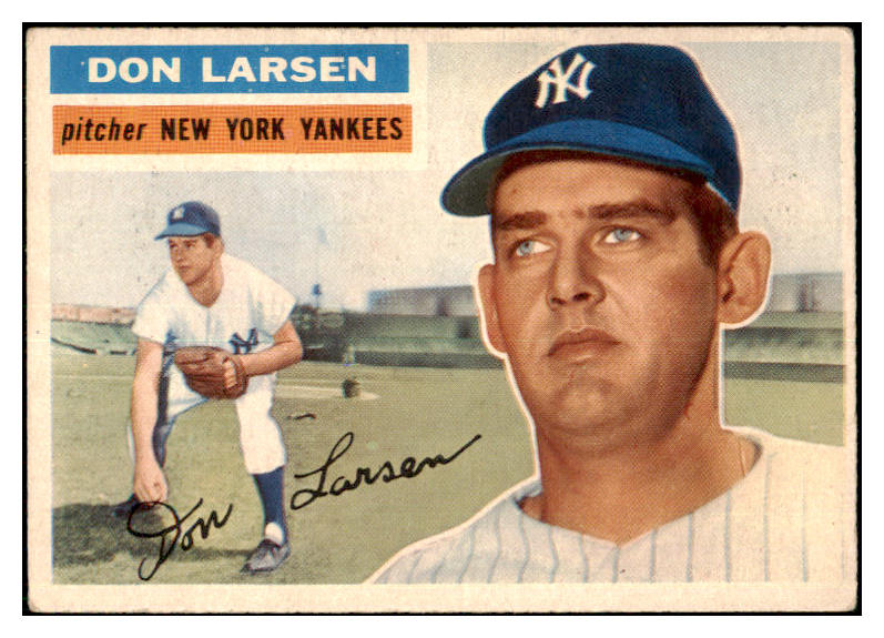 1956 Topps Baseball #332 Don Larsen Yankees EX 480329