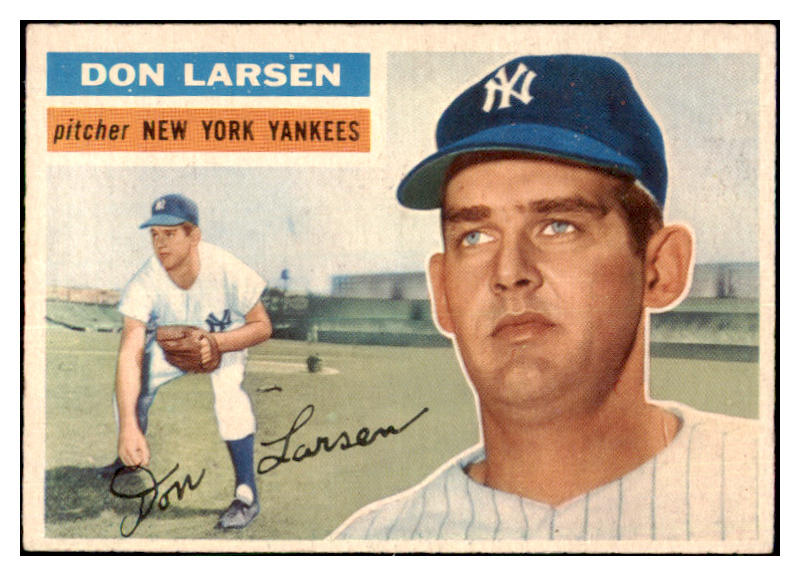 1956 Topps Baseball #332 Don Larsen Yankees EX-MT 480340