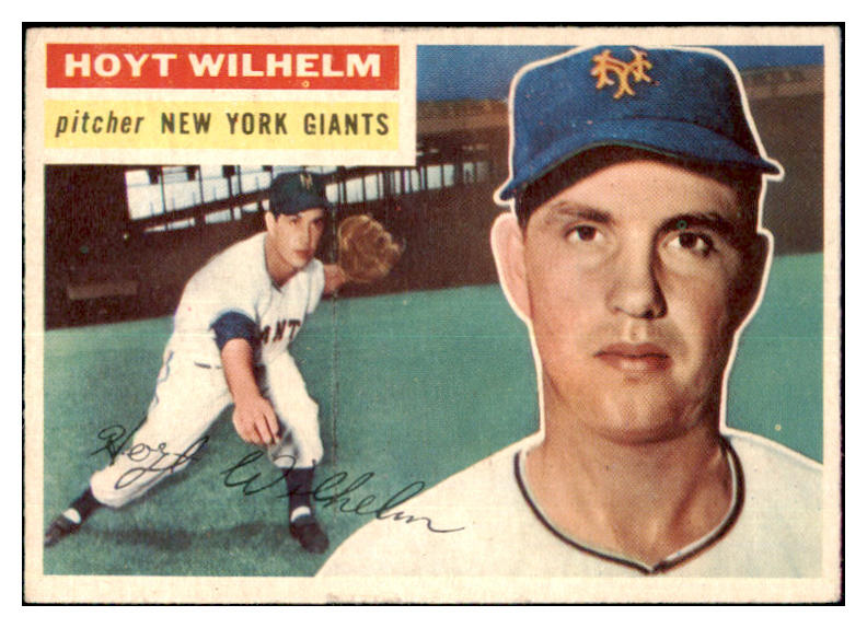 1956 Topps Baseball #307 Hoyt Wilhelm Giants EX-MT 480341