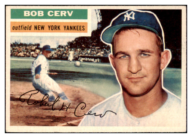 1956 Topps Baseball #288 Bob Cerv Yankees EX-MT 480342