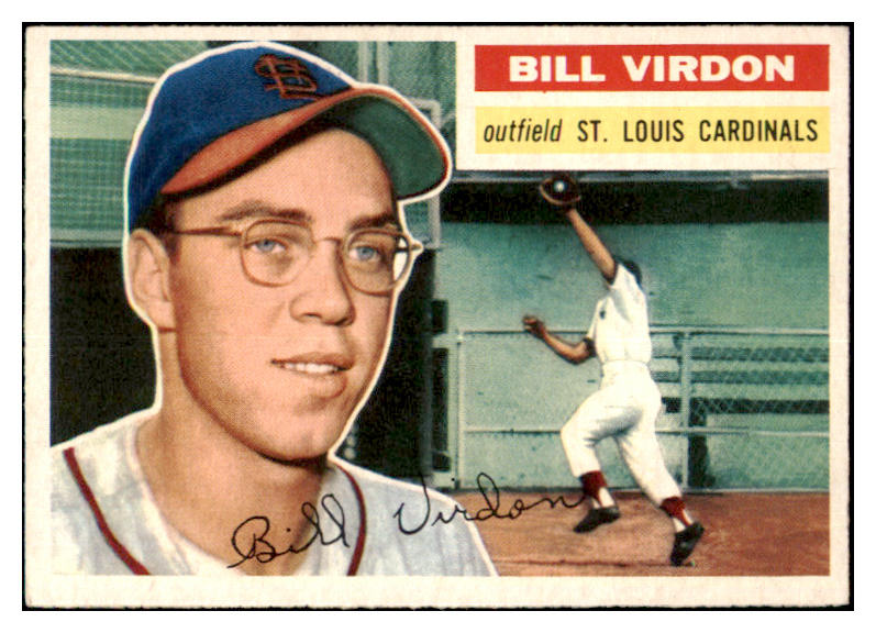 1956 Topps Baseball #170 Bill Virdon Cardinals EX-MT Gray 480345