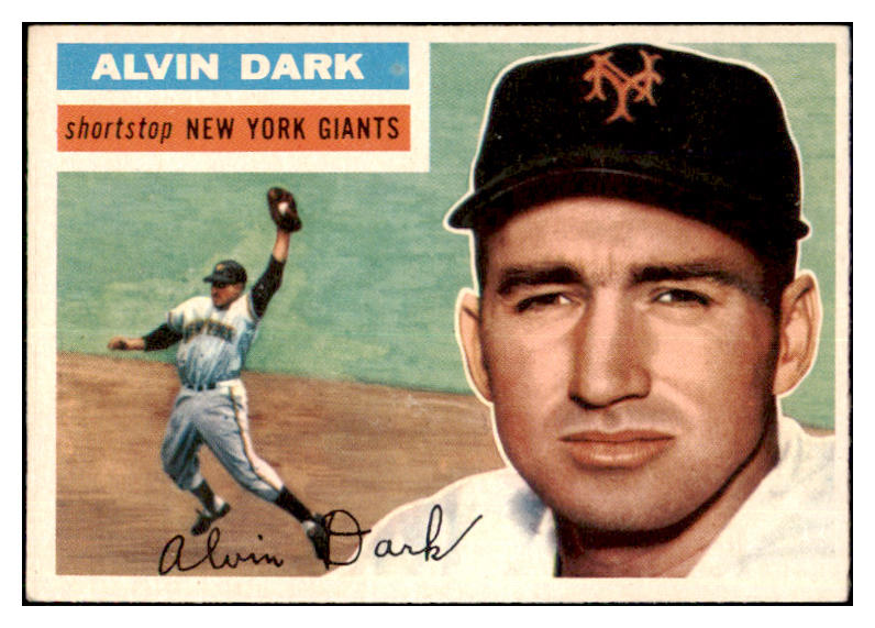 1956 Topps Baseball #148 Alvin Dark Giants EX-MT Gray 480346