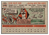 1956 Topps Baseball #148 Alvin Dark Giants EX-MT Gray 480346