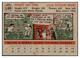 1956 Topps Baseball #140 Herb Score Indians EX-MT Gray 480348