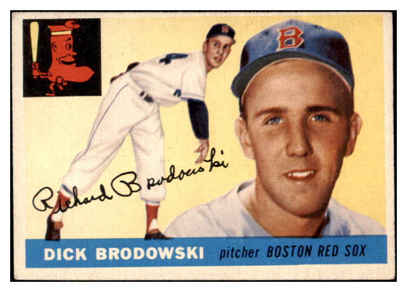1955 Topps Baseball #171 Dick Brodowski Red Sox VG-EX 480375