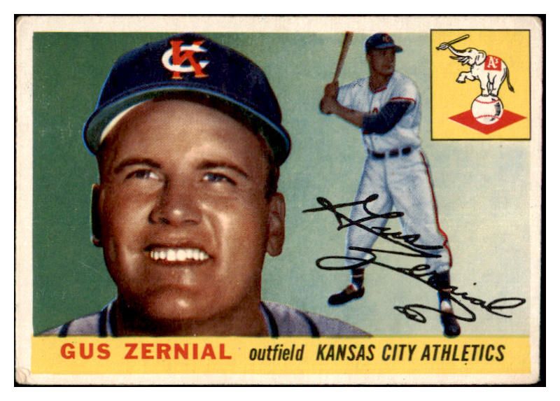 1955 Topps Baseball #110 Gus Zernial A's VG-EX 480382