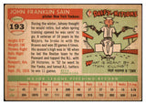 1955 Topps Baseball #193 Johnny Sain Yankees VG-EX 480384