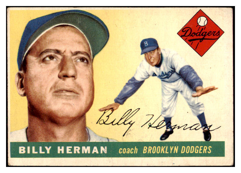 1955 Topps Baseball #019 Billy Herman Dodgers VG-EX 480388