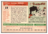 1955 Topps Baseball #019 Billy Herman Dodgers VG-EX 480388