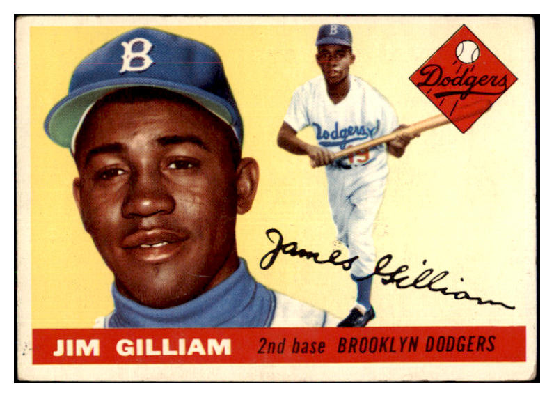 1955 Topps Baseball #005 Jim Gilliam Dodgers VG-EX 480389
