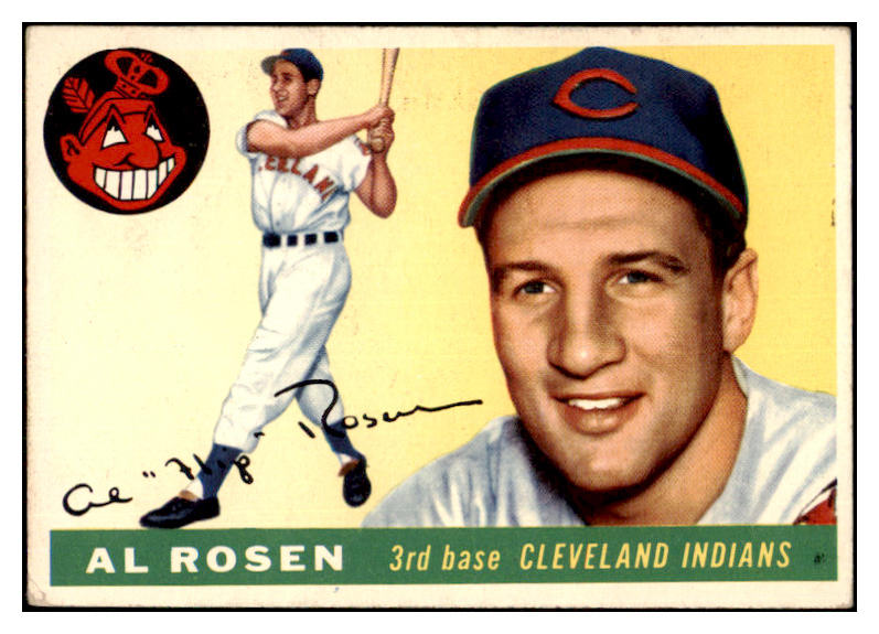 1955 Topps Baseball #070 Al Rosen Indians VG-EX 480398