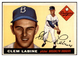 1955 Topps Baseball #180 Clem Labine Dodgers EX 480405