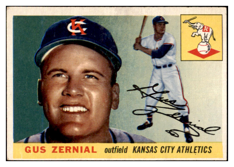 1955 Topps Baseball #110 Gus Zernial A's EX 480410