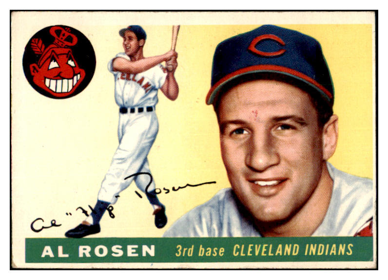 1955 Topps Baseball #070 Al Rosen Indians EX 480412