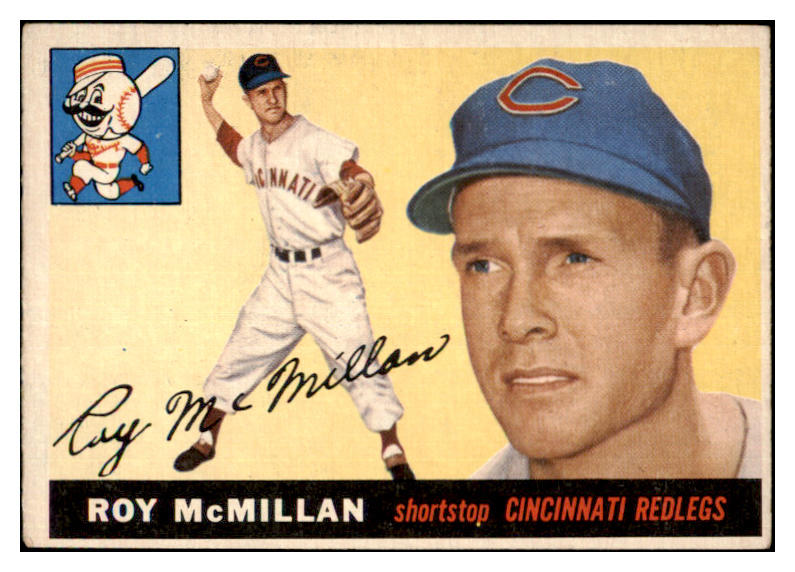 1955 Topps Baseball #181 Roy McMillan Reds EX 480421