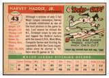 1955 Topps Baseball #043 Harvey Haddix Cardinals EX 480428