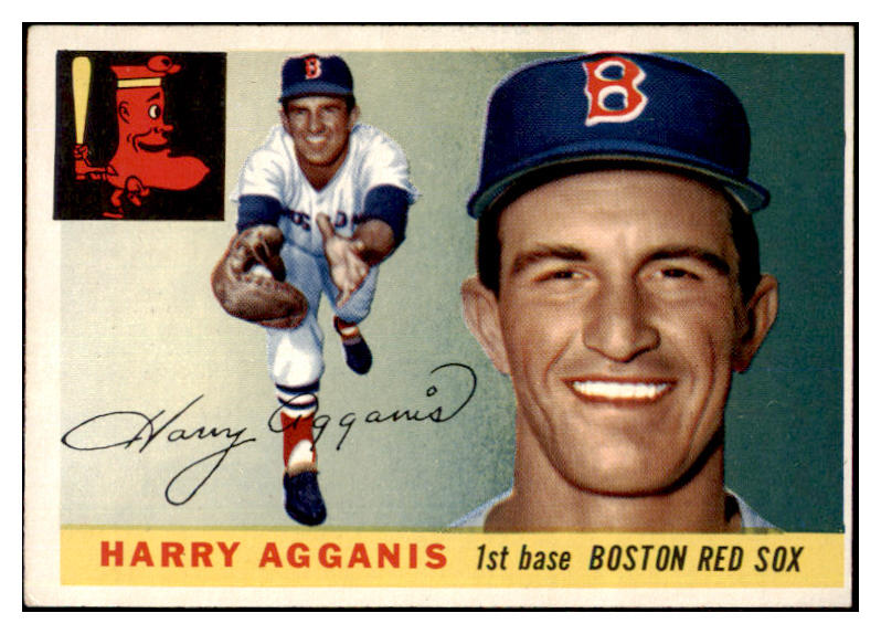 1955 Topps Baseball #152 Harry Agganis Red Sox EX-MT 480448