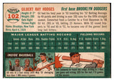 1954 Topps Baseball #102 Gil Hodges Dodgers VG-EX 480469