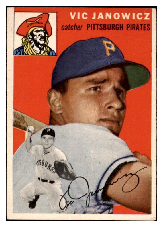1954 Topps Baseball #016 Vic Janowicz Pirates VG-EX 480478