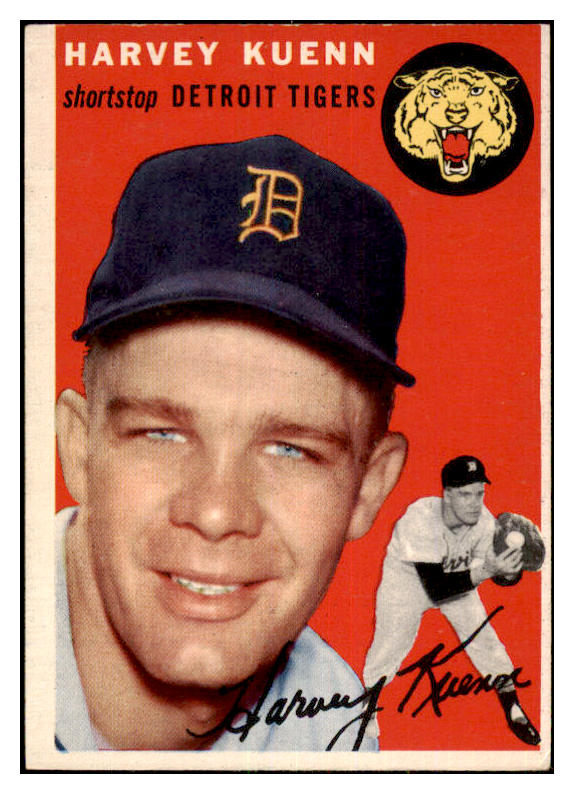 1954 Topps Baseball #025 Harvey Kuenn Tigers EX 480483