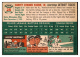 1954 Topps Baseball #025 Harvey Kuenn Tigers EX 480483