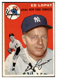 1954 Topps Baseball #005 Eddie Lopat Yankees EX 480484