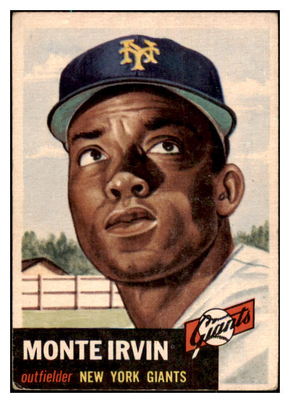 1953 Topps Baseball #062 Monte Irvin Giants VG-EX 480490