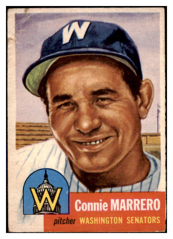 1953 Topps Baseball #013 Connie Marrero Senators Poor 480491