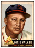 1953 Topps Baseball #190 Dixie Walker Cardinals GD-VG 480494