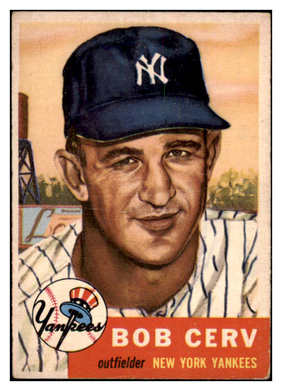 1953 Topps Baseball #210 Bob Cerv Yankees GD-VG 480495