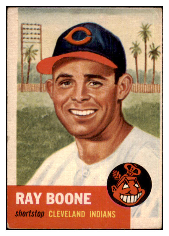 1953 Topps Baseball #025 Ray Boone Indians VG 480502