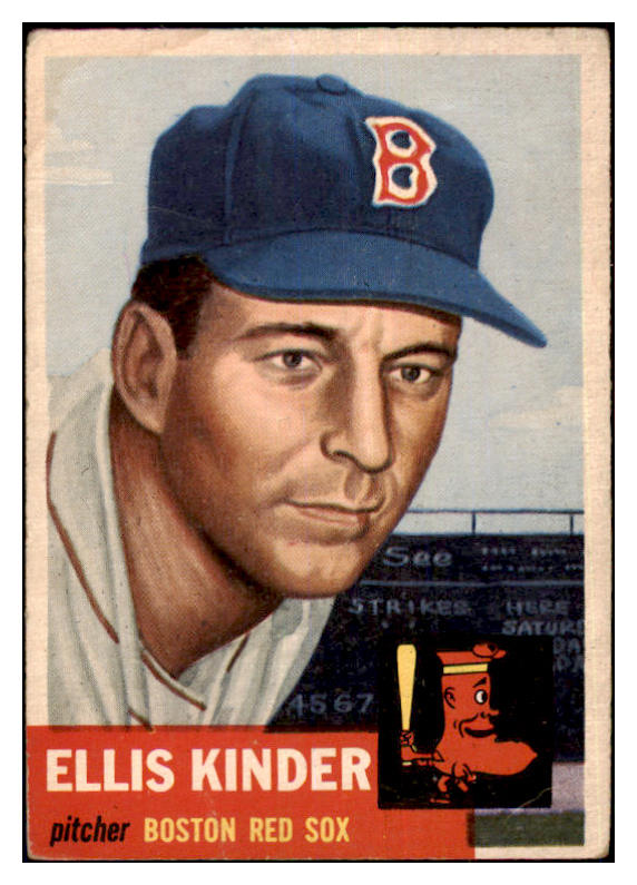 1953 Topps Baseball #044 Ellis Kinder Red Sox VG 480504