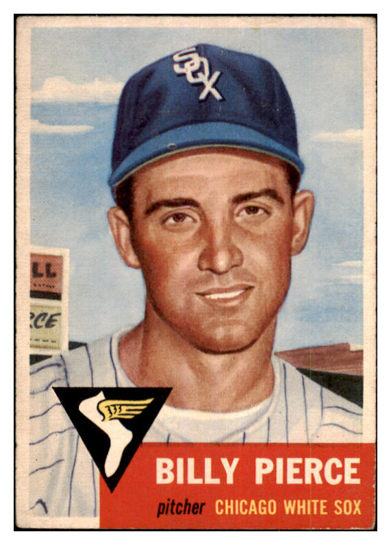 1953 Topps Baseball #143 Billy Pierce White Sox VG 480508