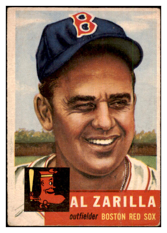 1953 Topps Baseball #181 Al Zarilla Red Sox VG 480512