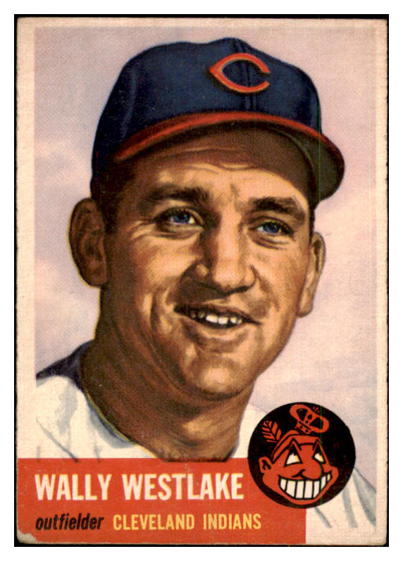 1953 Topps Baseball #192 Wally Westlake Indians VG 480514