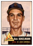 1953 Topps Baseball #204 Dick Bokelmann Cardinals VG 480518