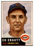 1953 Topps Baseball #226 Ed Erautt Reds VG 480526