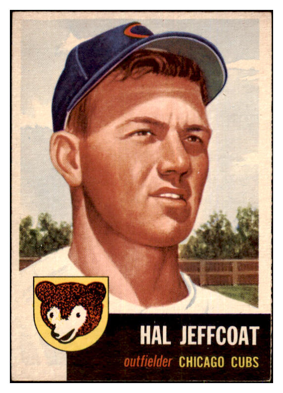 1953 Topps Baseball #029 Hal Jeffcoat Cubs VG-EX 480528