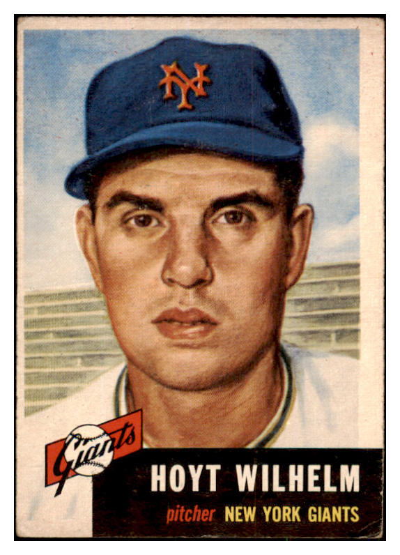 1953 Topps Baseball #151 Hoyt Wilhelm Giants VG-EX 480533