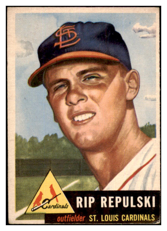 1953 Topps Baseball #172 Rip Repulski Cardinals VG-EX 480536