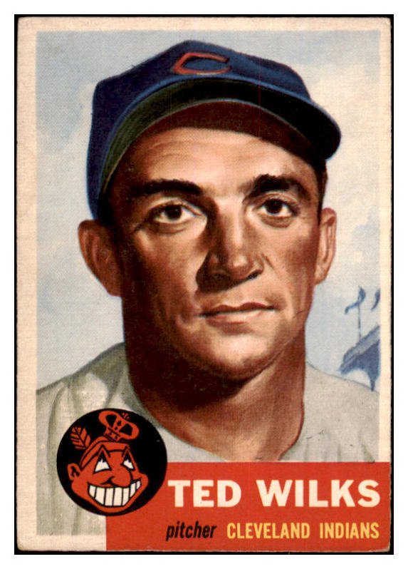 1953 Topps Baseball #101 Ted Wilks Indians EX 480559