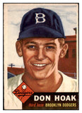 1953 Topps Baseball #176 Don Hoak Dodgers EX+/EX-MT 480587