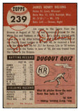 1953 Topps Baseball #239 Jim Delsing Tigers EX-MT 480594