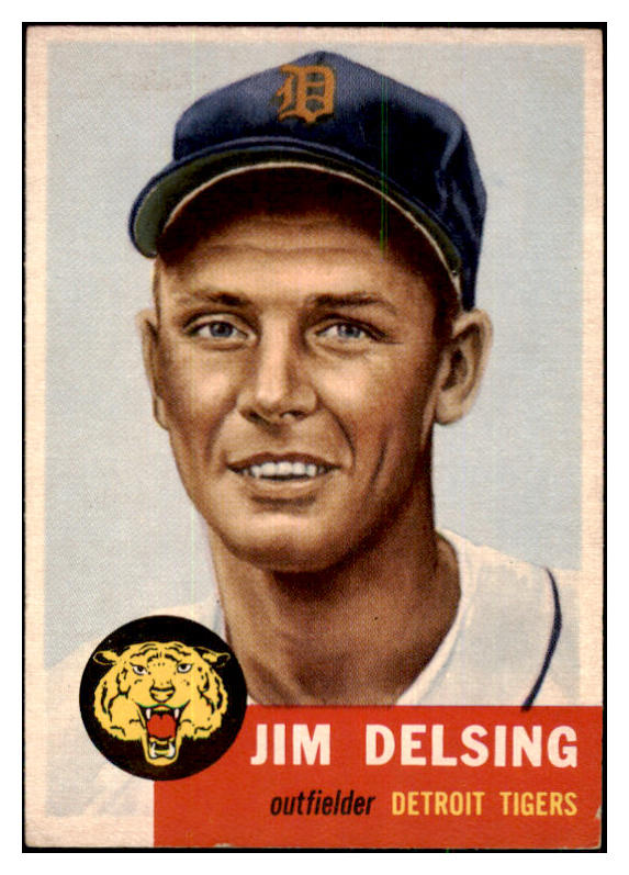 1953 Topps Baseball #239 Jim Delsing Tigers EX-MT 480595