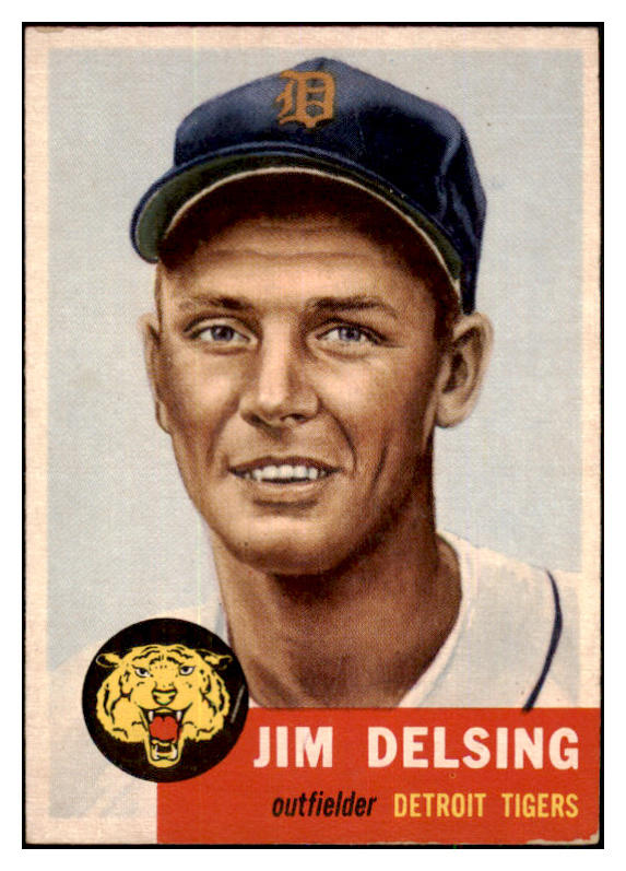 1953 Topps Baseball #239 Jim Delsing Tigers EX-MT 480596