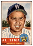 1953 Topps Baseball #241 Al Sima Senators EX-MT 480597