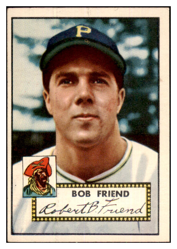 1952 Topps Baseball #233 Bob Friend Pirates EX 480604