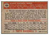 1952 Topps Baseball #233 Bob Friend Pirates EX 480604